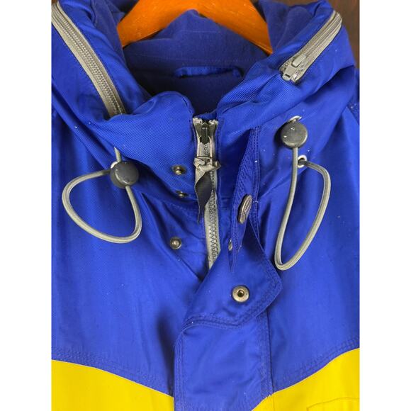 FILA Ski Performance Celtech-Hi Competition Jacket Retro Blue Yellow Mens Medium - Picture 6 of 11